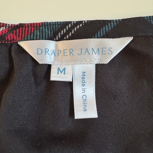 Draper James Rosanne Tartan Plaid Swing Shift Dress Sz Medium Lightweight EUC - Picture 14 of 15